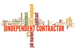 Search map with the text Independent Contractor at the forefront