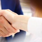 Handshake between business partners