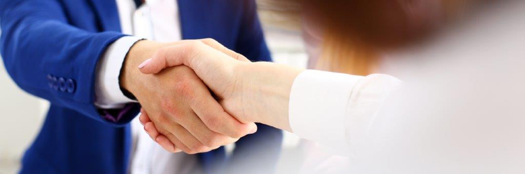 Handshake between business partners
