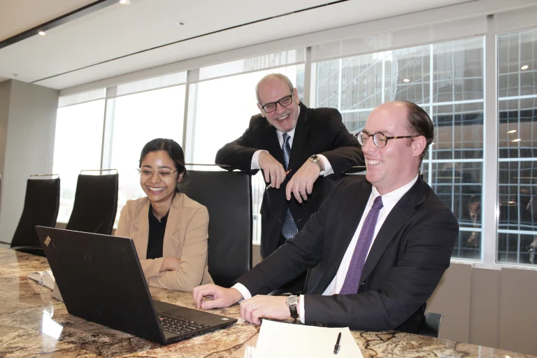 Group of lawyers in board room