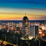Hamilton Downtown at sunset