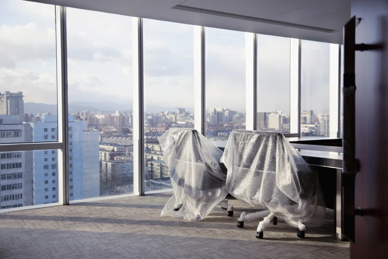 protective covering on board room chairs