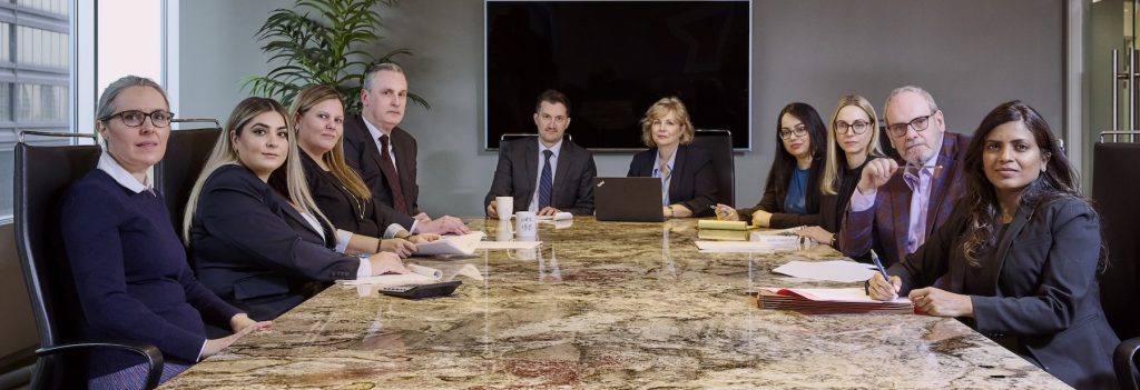 The Inch Law Business Lawyer team boardroom meeting